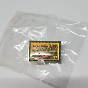 Indiana Greetings Collectible Stamp Pin